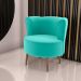 Poltrona para Sala de Recepção Bela Veludo Verde Menta