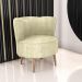 Poltrona para Sala de Recepção Ceará Boucle Bege