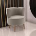 Poltrona para Sala de Recepção Ceará Veludo Cappuccino