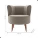 Poltrona para Sala de Recepção Ceará Veludo Cappuccino