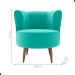 Poltrona para Sala de Recepção Ceará Veludo Verde Menta