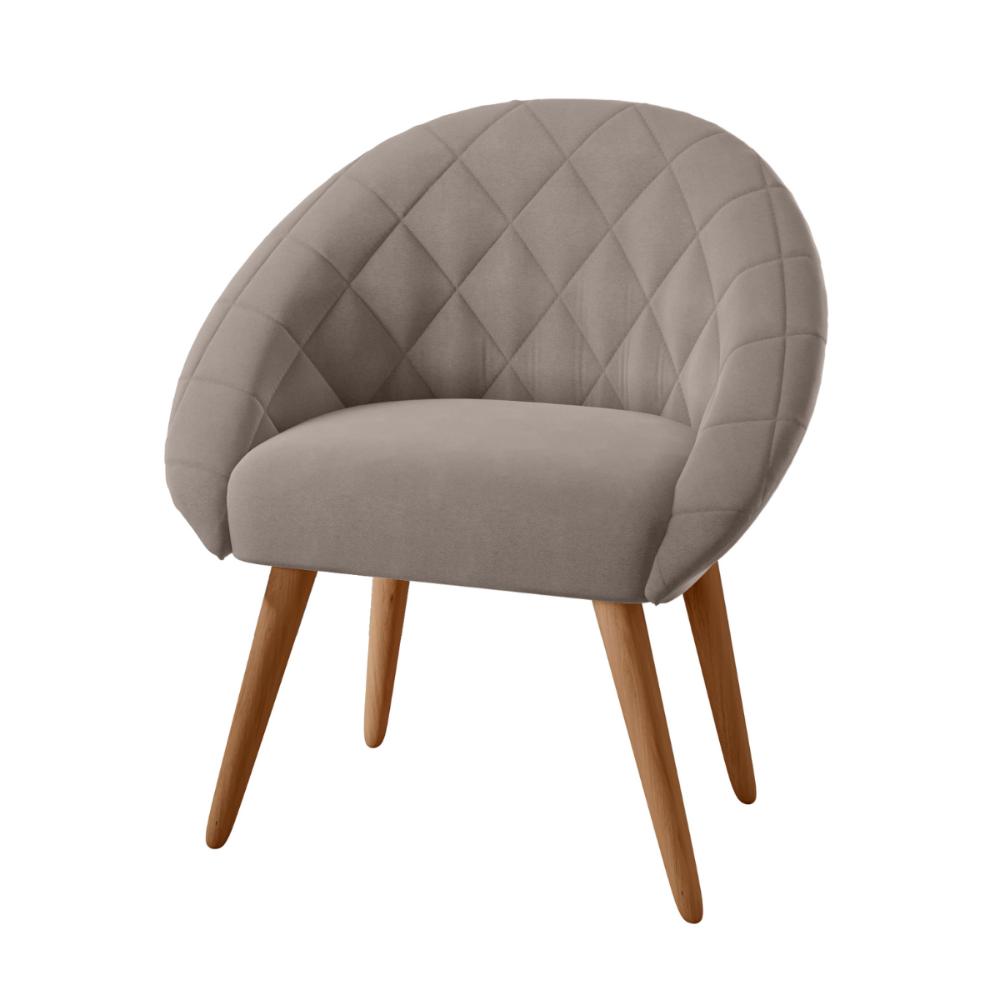 Poltrona para Sala de Recepção Celina Inca Sépia