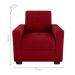 Poltrona para Sala de Recepção Rick Veludo Maserati Vermelho