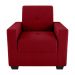 Poltrona para Sala de Recepção Rick Veludo Maserati Vermelho