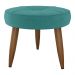 Puff Decorativa Redondo Marici Veludo Verde Menta