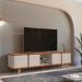 Rack 4 Portas para TVs de 60 Polegadas Ripley Cedro Off White