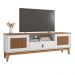 Rack com 1 Gaveta para TVs 60 Polegadas Chester Branco Noce