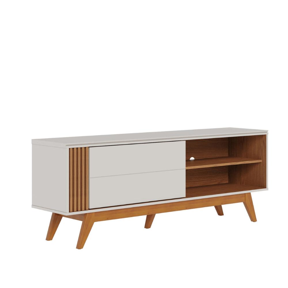 Rack de sala Jima Off White Matte Freijo