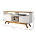 Rack para TV com 3 Nichos Manchester Branco Nature