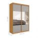 Roupeiro 2 Portas com Espelho Juremal Naturalle Off White