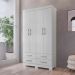 Roupeiro 4 Gavetas e 4 Portas Geleen Branco