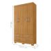 Roupeiro 4 Gavetas e 4 Portas Geleen Naturalle