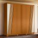 Roupeiro Frisado 4 Gavetas Castro Cinamomo Off White