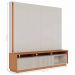 Sala de estar Mesa com Estante Reno Off White Matte freijo