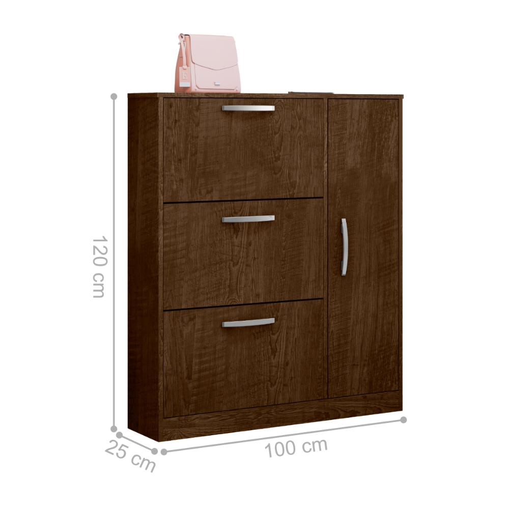 Sapateira 1 Prateleira e 4 Portas Cordeiro Malbec