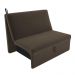 Sofá Cama 2 Lugares Belize Suede Cappuccino