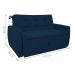 Sofá Cama 2 Lugares Bray Suede Azul