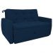 Sofá Cama 2 Lugares Bray Suede Azul