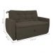 Sofá Cama 2 Lugares Bray Suede Cappuccino
