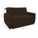 Sofá Cama 2 Lugares Bray Suede Marrom