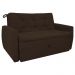 Sofá Cama 2 Lugares Bray Suede Marrom