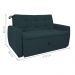 Sofá Cama 2 Lugares Bray Suede Petróleo 