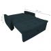 Sofá Cama 2 Lugares Bray Suede Petróleo 