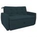 Sofá Cama 2 Lugares Bray Suede Petróleo 