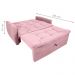 Sofá Cama 2 Lugares Bray Veludo Turkey Rosa