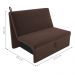 Sofá Cama 2 Lugares Ivan Suede Marrom
