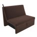 Sofá Cama 2 Lugares Ivan Suede Marrom