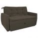 Sofá Cama 2 Lugares Piers Suede Cappuccino