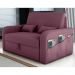 Sofá Cama 2 Lugares com Baú Hiram Veludo Rosê