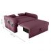 Sofá Cama 2 Lugares com Baú Hiram Veludo Rosê