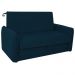 Sofá Cama com Baú 2 Lugares Furbogh Suede Azul