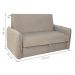 Sofá Cama com Baú 2 Lugares Furbogh Suede Bege