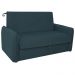 Sofá Cama com Baú 2 Lugares Furbogh Suede Petróleo