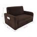 Sofá Cama com Baú 2 Lugares John Suede Marrom