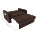 Sofá Cama com Baú 2 Lugares John Suede Marrom