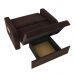 Sofá Cama com Baú 2 Lugares John Suede Marrom
