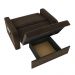 Sofá Cama com Baú 2 Lugares Numey Suede Cappuccino