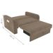 Sofá Cama com Baú 2 Lugares Numey Veludo Cappuccino