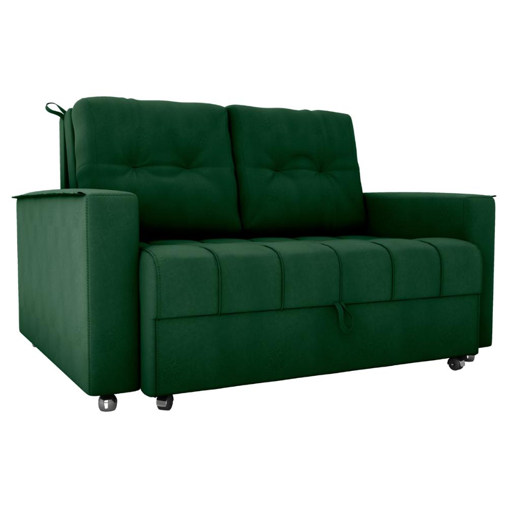 Sofá Cama para Sala de Estar Cross Veludo Maserati Verde