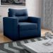 Sofá Cama para Sala de Estar Dublin Suede Azul