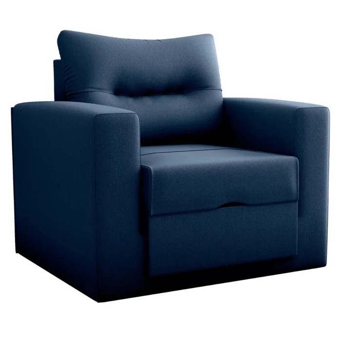 Sofá Cama para Sala de Estar Dublin Suede Azul