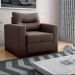 Sofá Cama para Sala de Estar Dublin Suede Marrom
