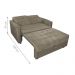 Sofá Cama para Sala de Estar Remy Veludo Cappuccino