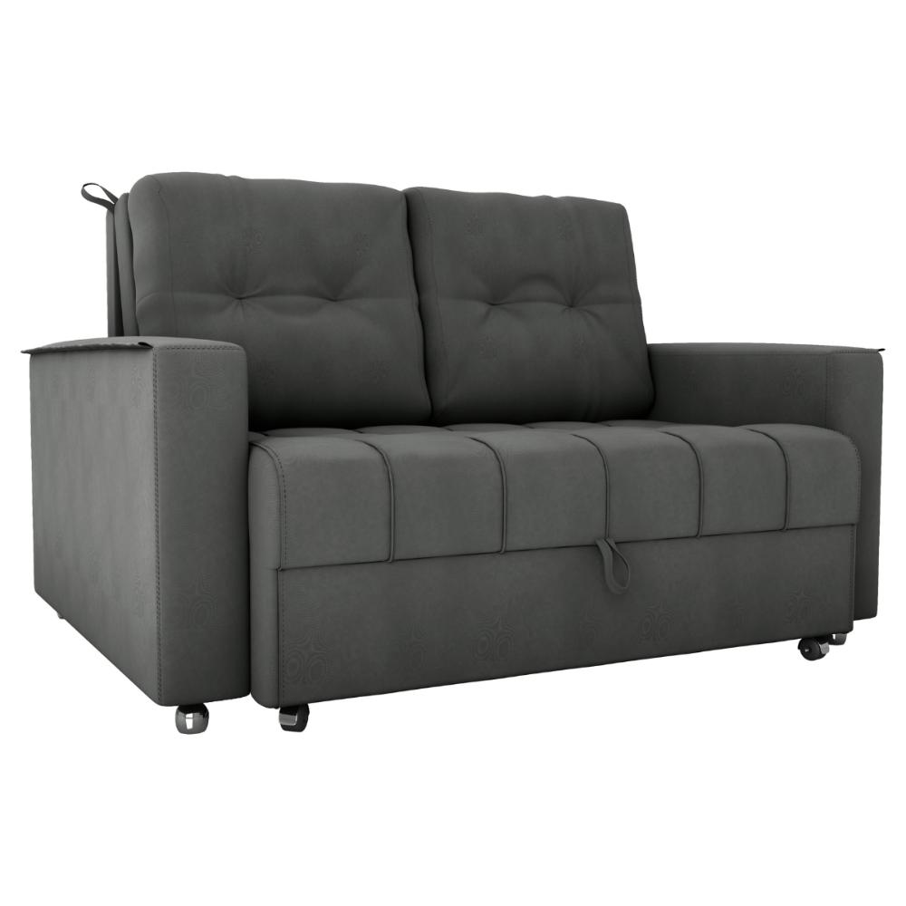 Sofá Cama para Sala de Estar Remy Veludo Maserati Chumbo