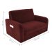 Sofá Cama para Sala de Estar Remy Veludo Maserati Vermelho