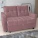 Sofá Cama para Sala de Estar Remy Veludo Turkey Rosa
